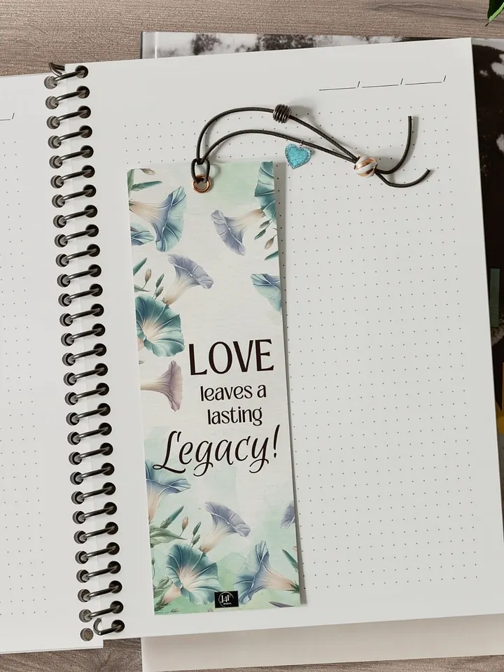 FREE Morning Glory Bookmark Printable, Inspirational Sayings With September's Birth Month Flower product image (2)