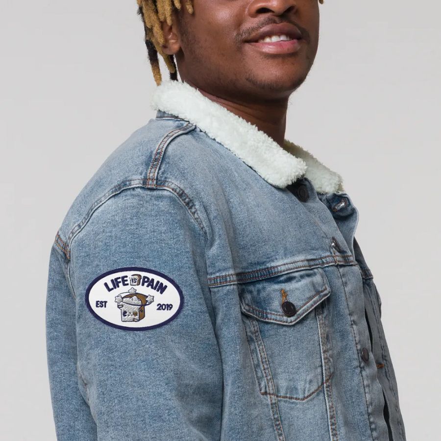 Life is Pain 4″×2.6″ Embroidered Patch product image (4)