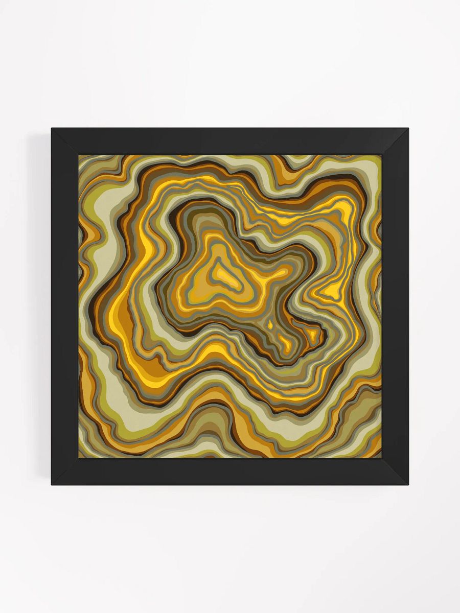 Vibrant Ayous Wood Framed Poster - Stone No. 11 product image (11)