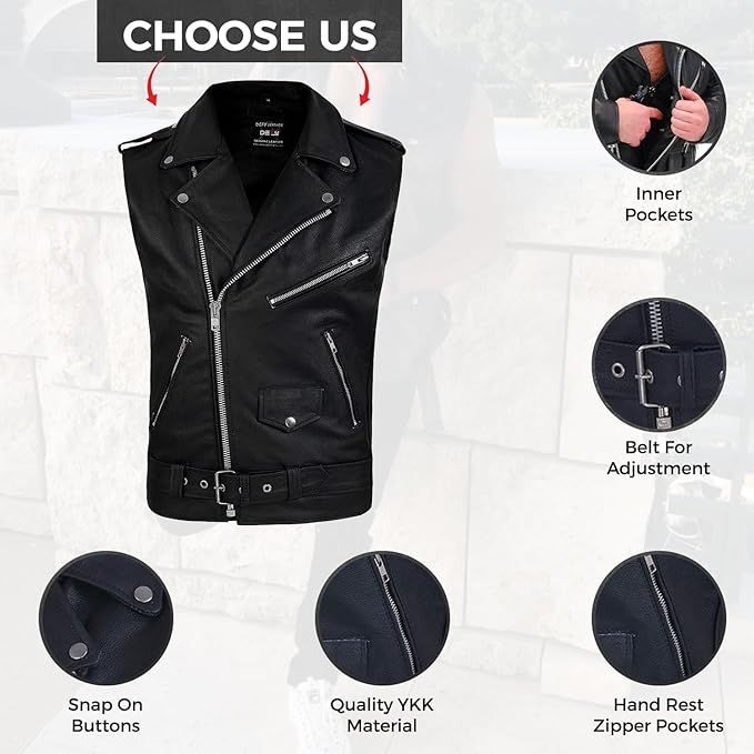 Leather Rocker Vest [MENS] product image (2)