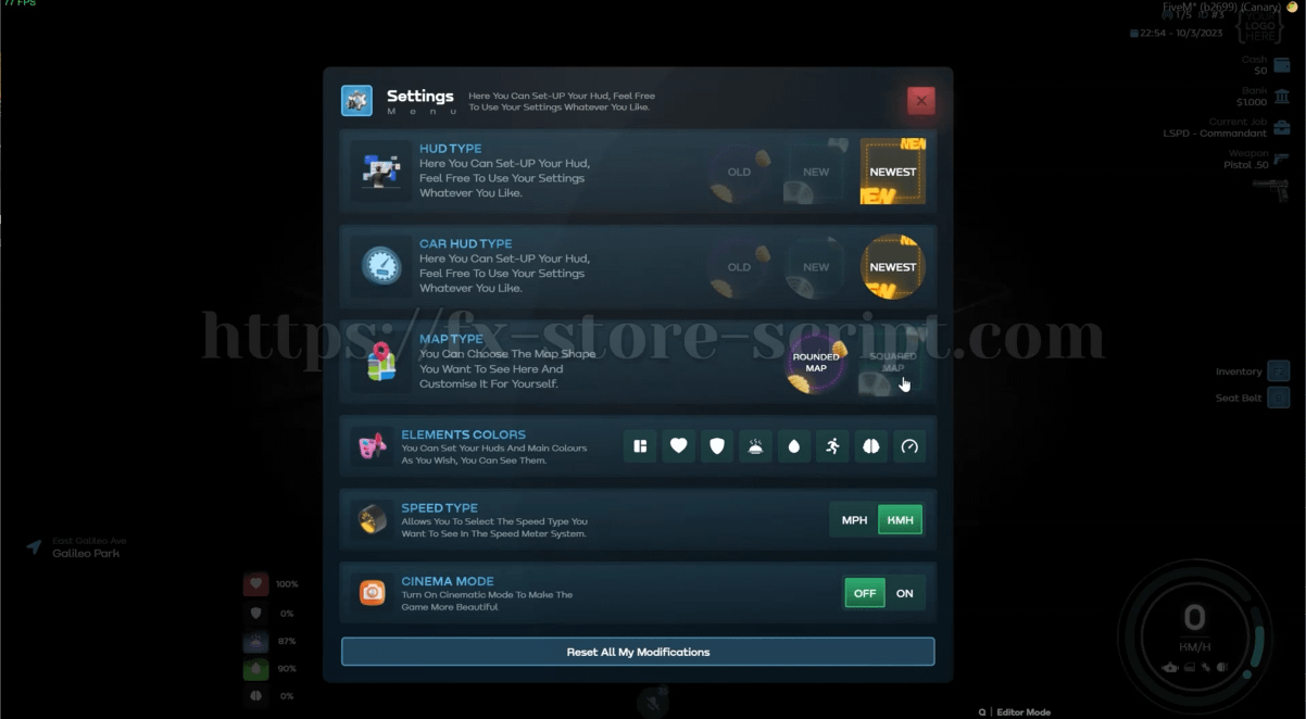 FIVEM HUD V1.12 [ QB / ESX ] product image (1)