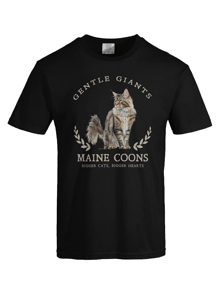 Gentle Giants Maine Coon Shirt - Relaxed Fit Heavyweight Unisex Cotton T-Shirt product image (1)