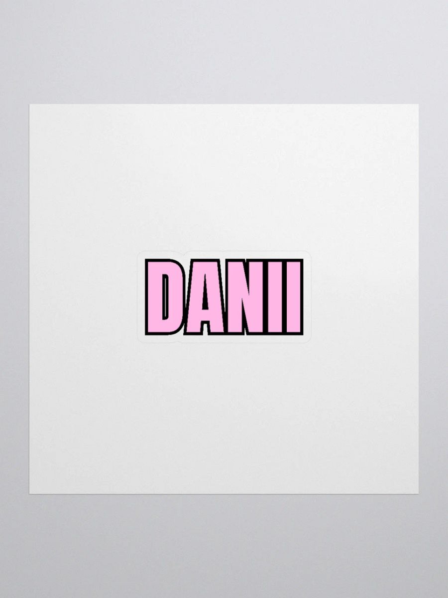 DANII PINK BLACK STICKER product image (3)
