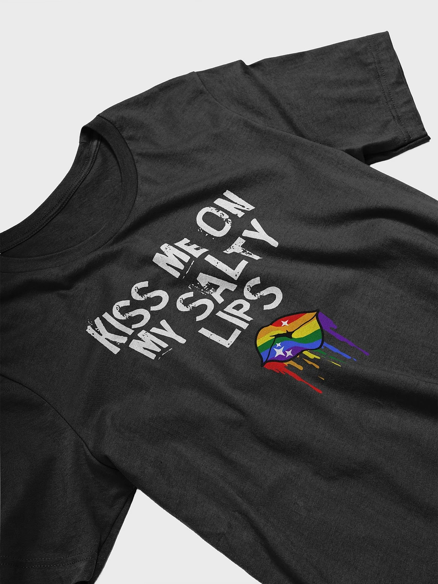 LGBTQ+ T-Shirt - Kiss Me On My Salty Lips - Rainbow (dark) product image (10)