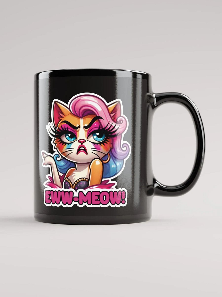 Eww-Meow! Black Glossy Mug product image (2)