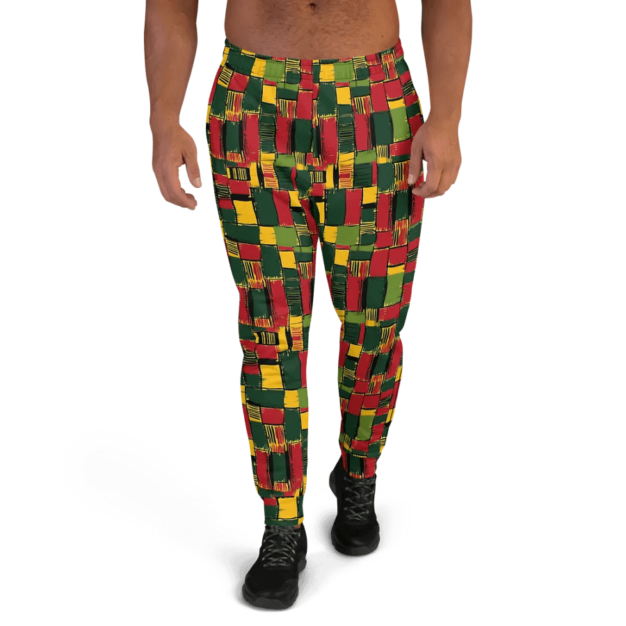 Roots of Africa: All-Over Print Recycled Men's Joggers product image (4)