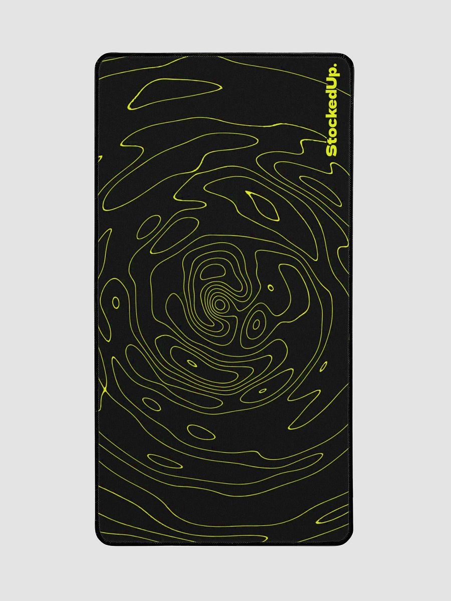 Black & Yellow Topo Mousepad Stocked Up product image (2)