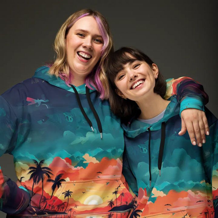 Tropical Sunset All Over Print Hoodie product image (2)