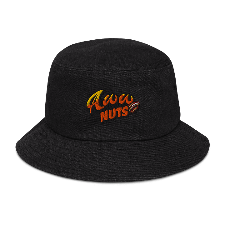 Aww Nuts Embroidered Capstone Denim Bucket Hat product image (1)