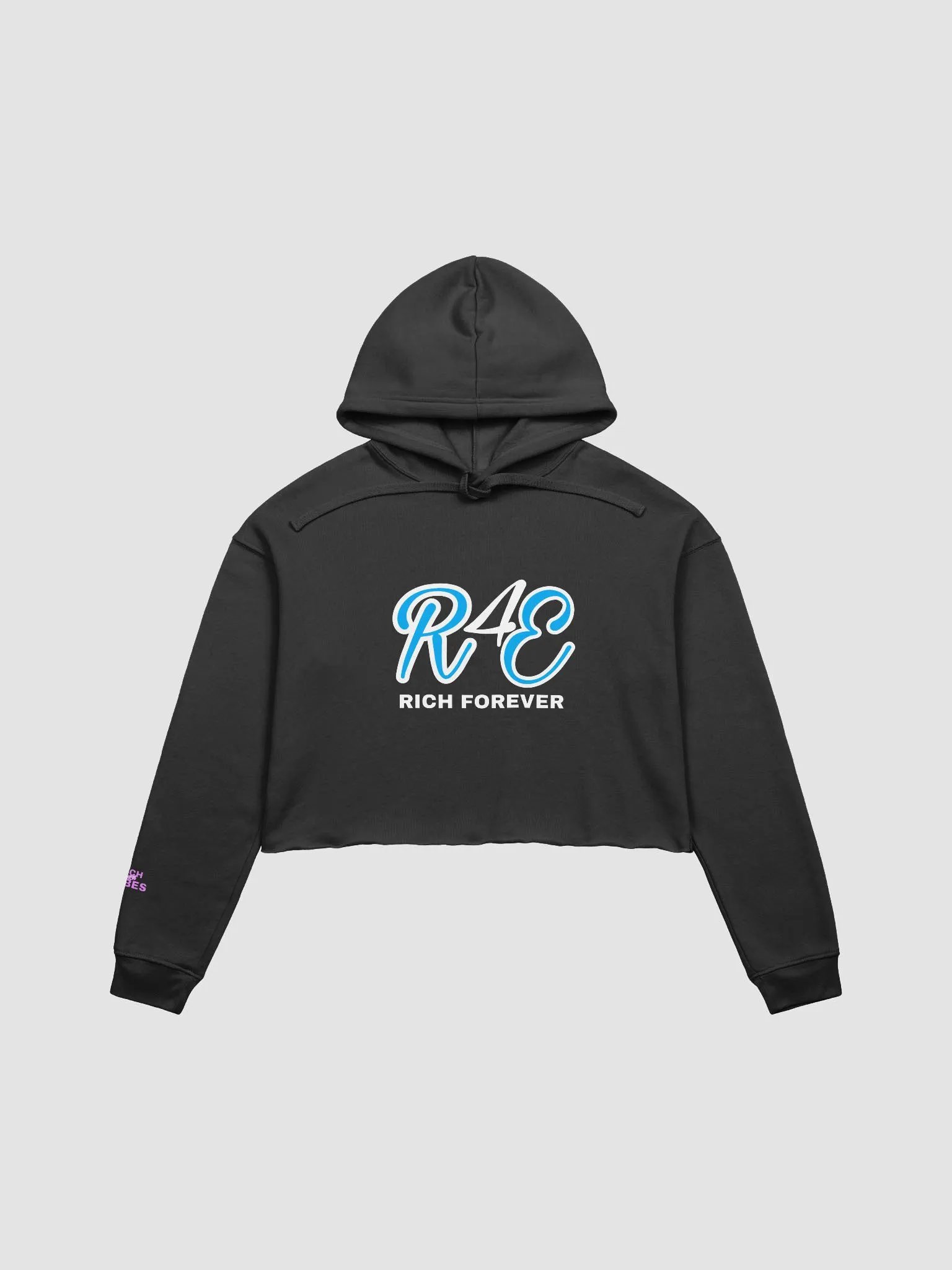 Rich Forever/Rich B!tch Vibes Crop Top Hoodie by Streetbaby Co product image (1)