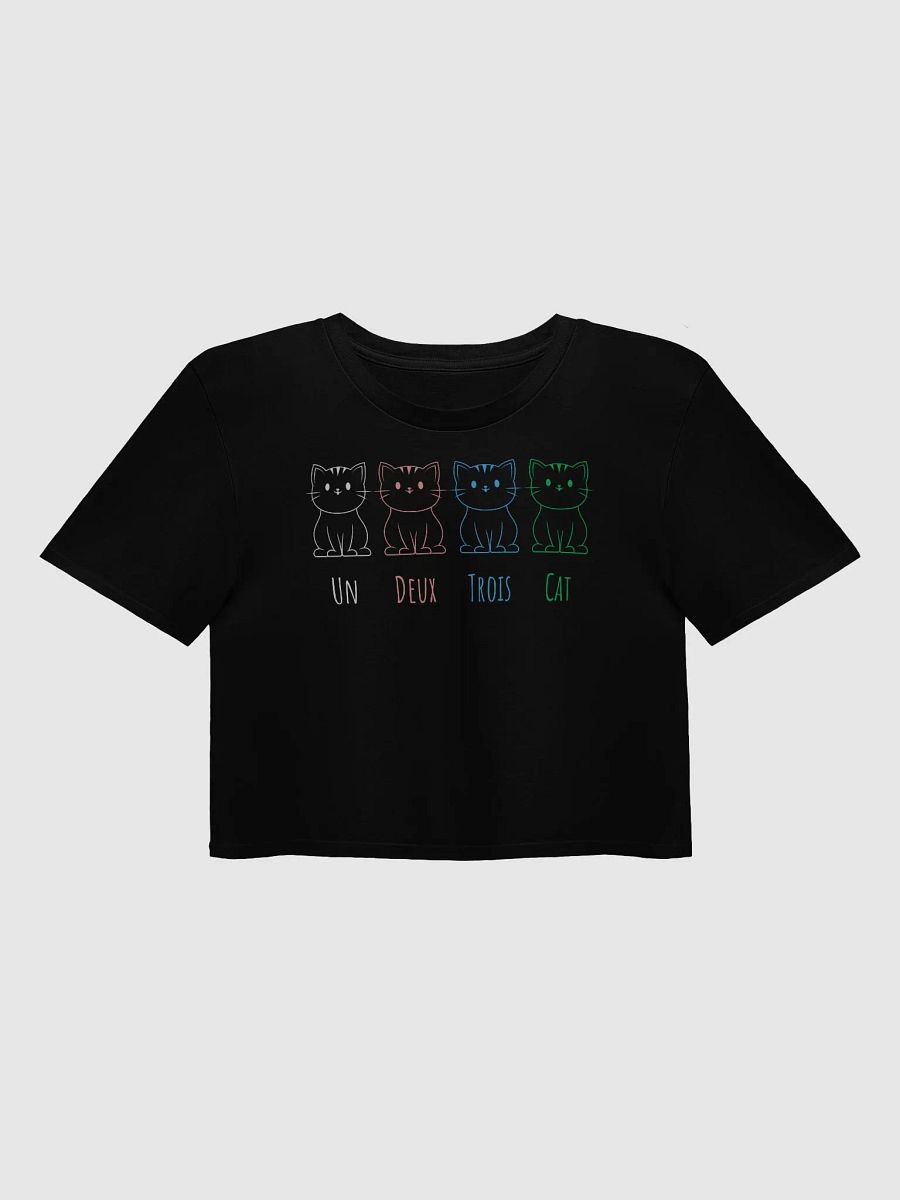 Pixel Purrfection counting in French Crop Top product image (1)