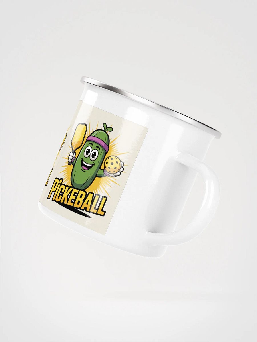 "Dill With It Pickleball Enamel Mug" product image (3)