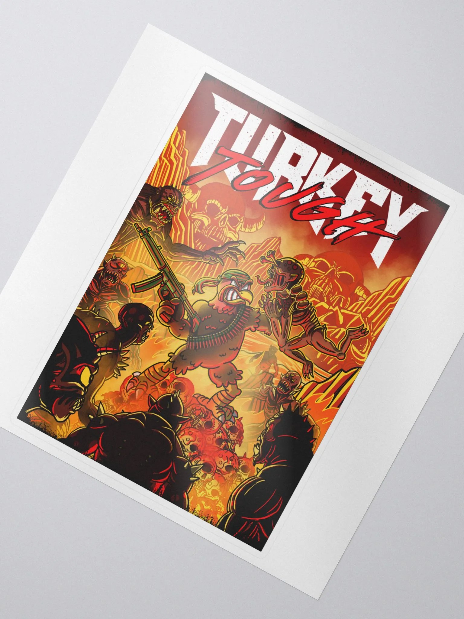 TurkeyFace Tough Sticker product image (2)