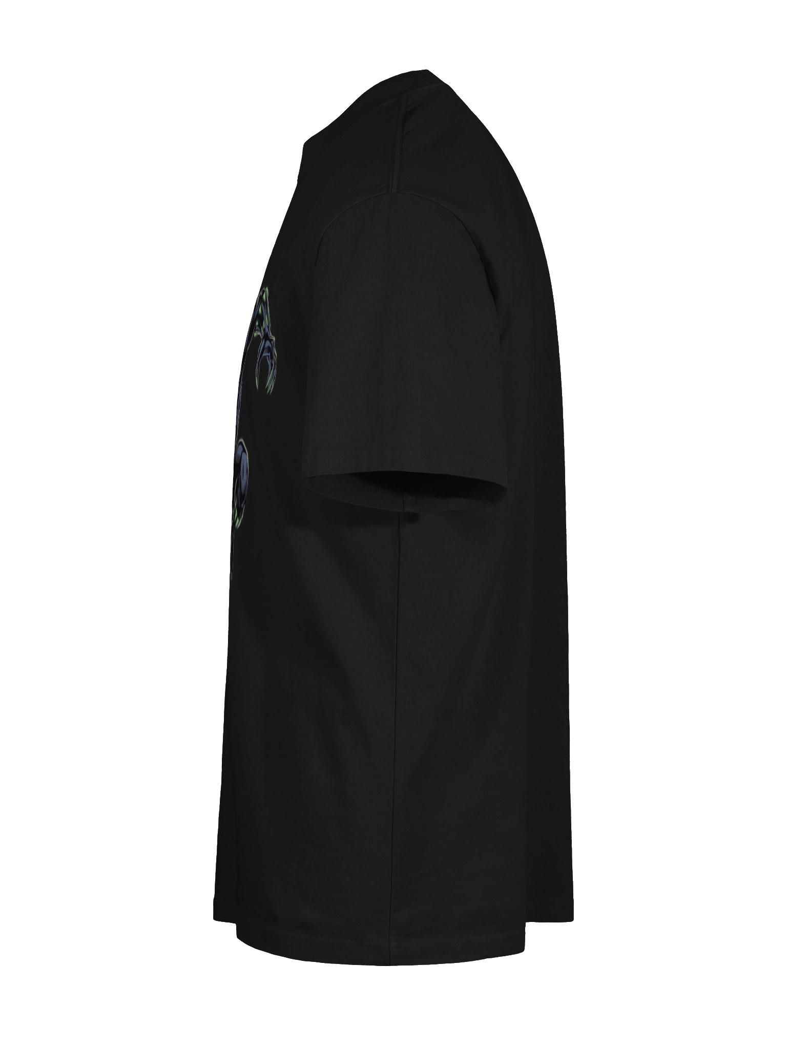 Black Panther Vibranium Glow Oversized Faded T-Shirt – Neon Claw Eclipse product image (10)