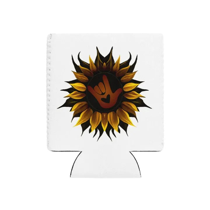 ASL Love Sunflower Can Cooler product image (1)