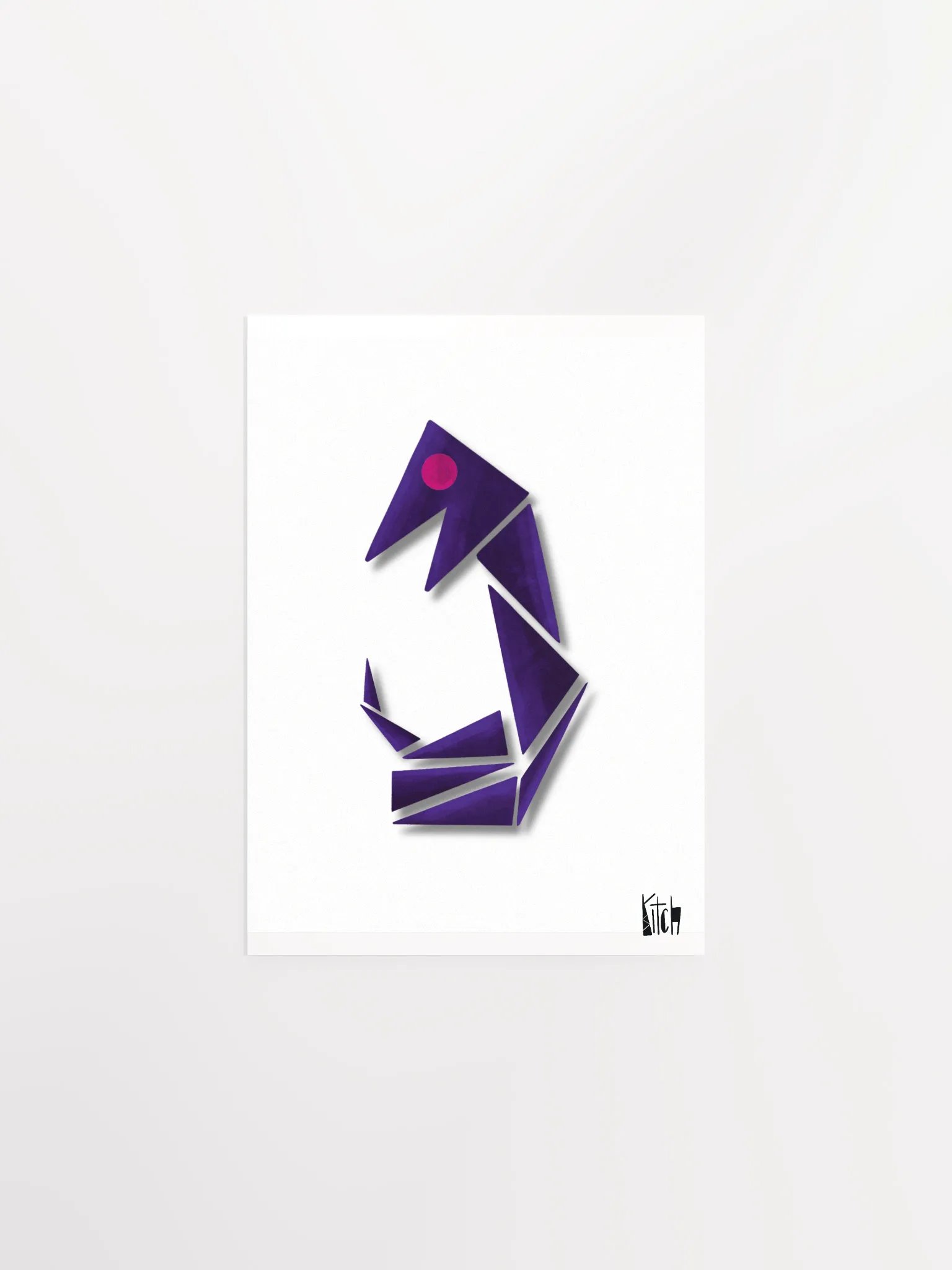Geometric Snake Art Print product image (1)