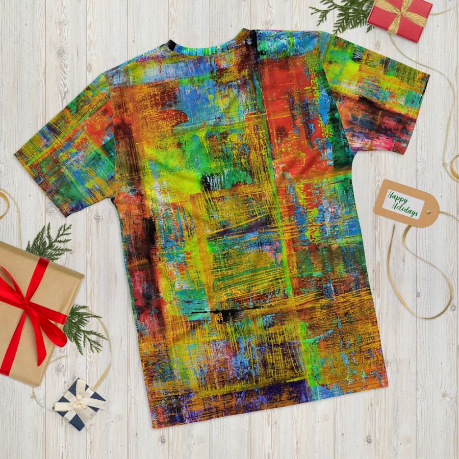 original artwork by b.reters, abstract squeegee technique printed on tshirt product image (11)