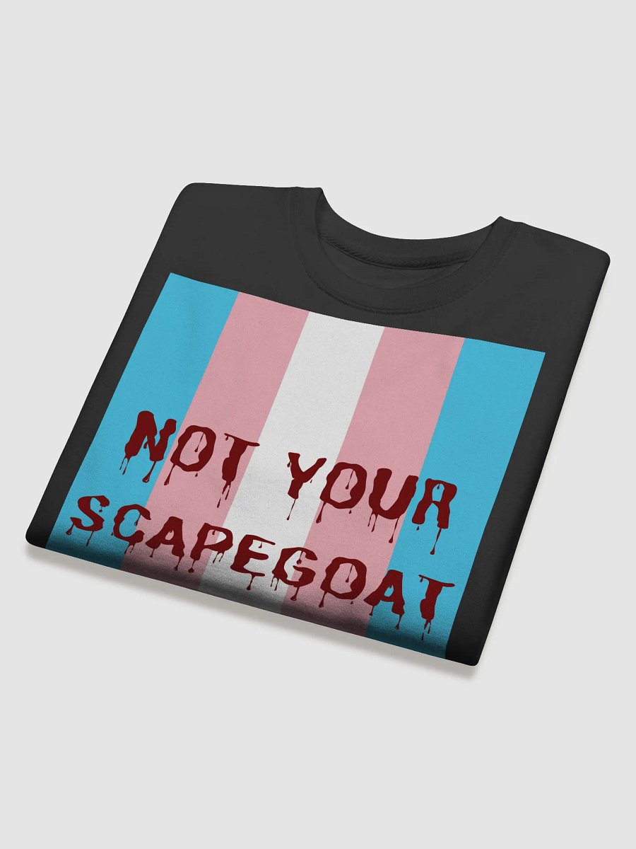 Transgender Pride "Not Your Scapegoat" Sweatshirt product image (4)