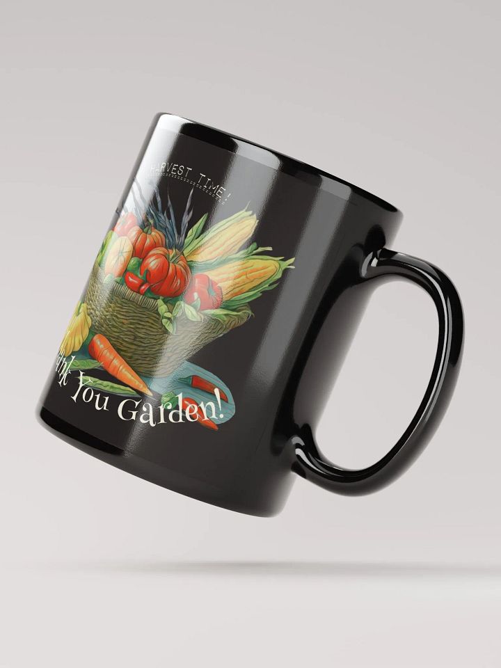 Harvest Time | Glossy Black Mug product image (2)