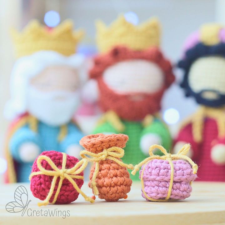 Patrón de amigurumi de los Tres Reyes Magos del Nacimiento por GretaWings (descarga digital) product image (2)