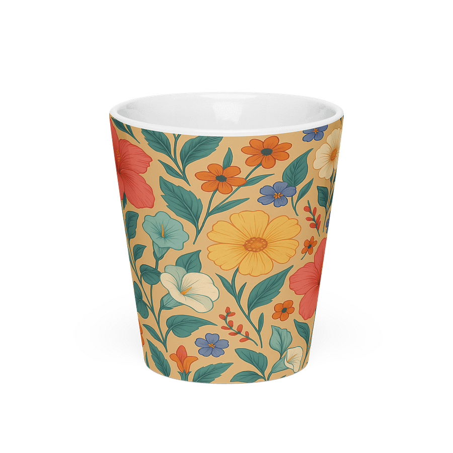 Hibiscus Floral Latte Mug product image (3)