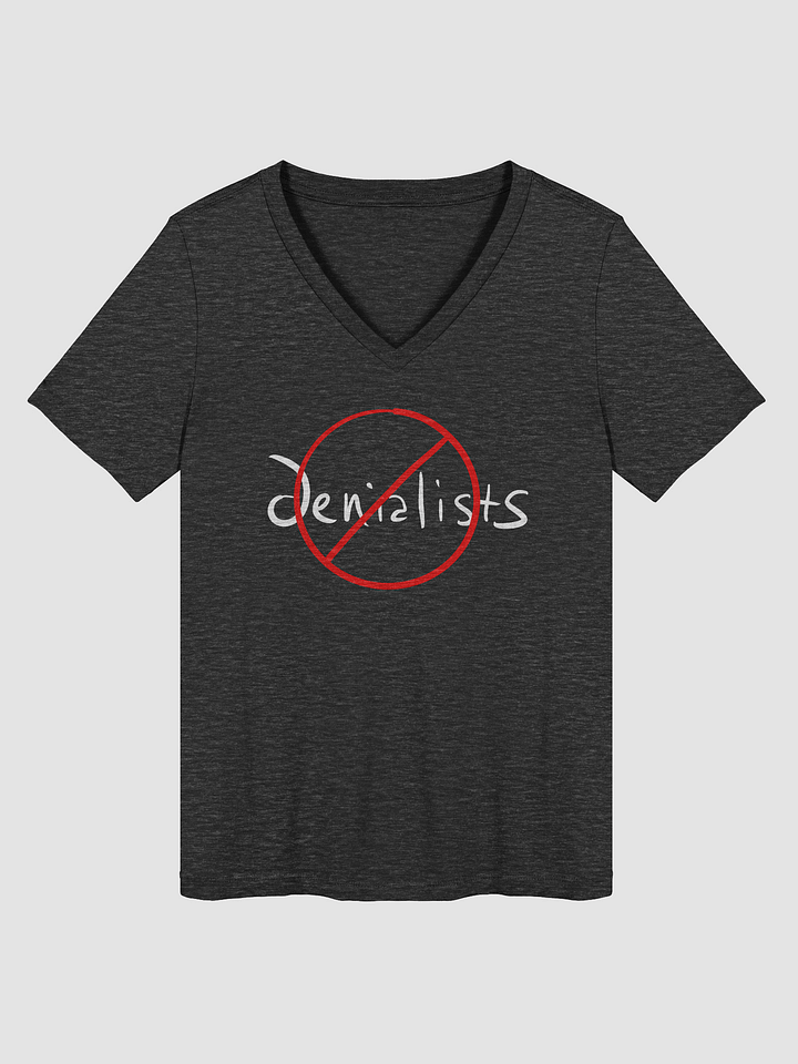 Ban Denialists relaxed V-Neck tee product image (1)