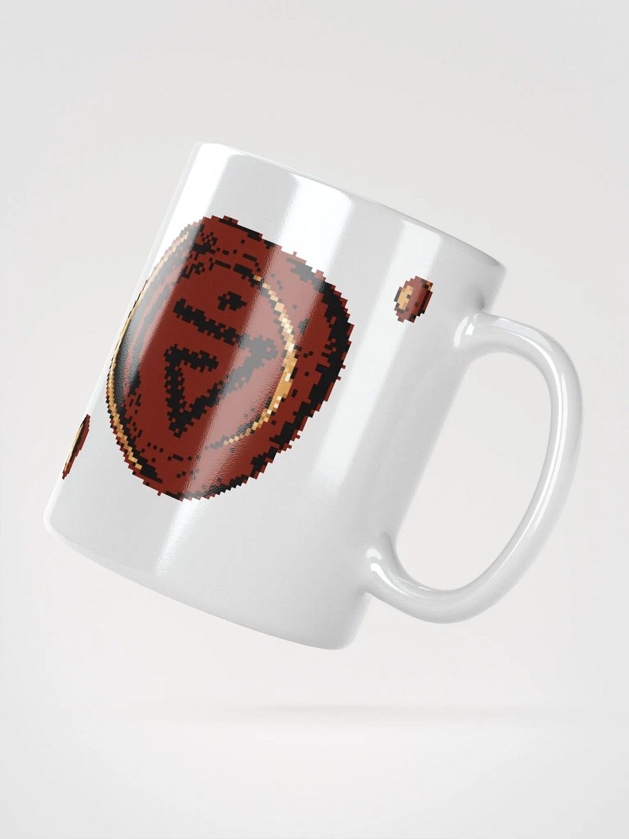 White Mug with Wax Style Symbol product image (3)