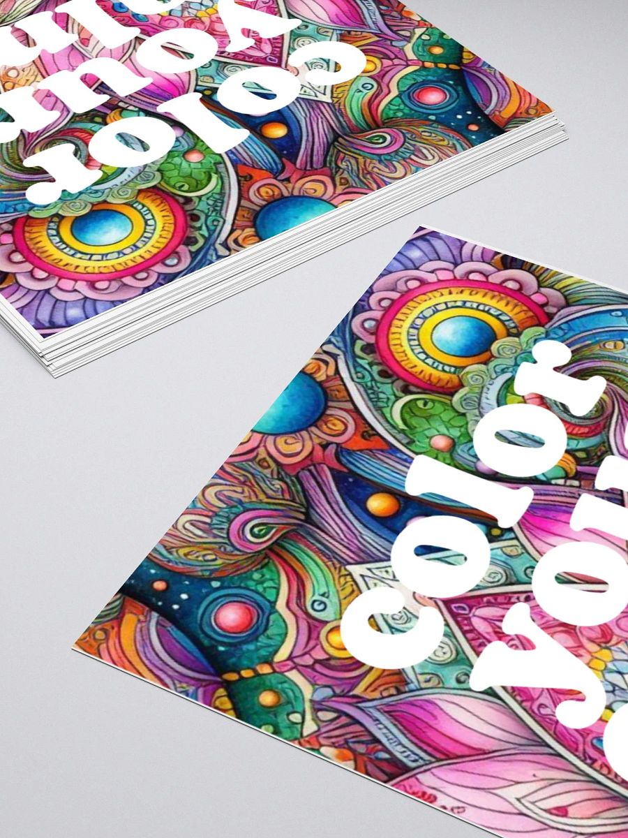 'color your calm.' Sticker product image (11)