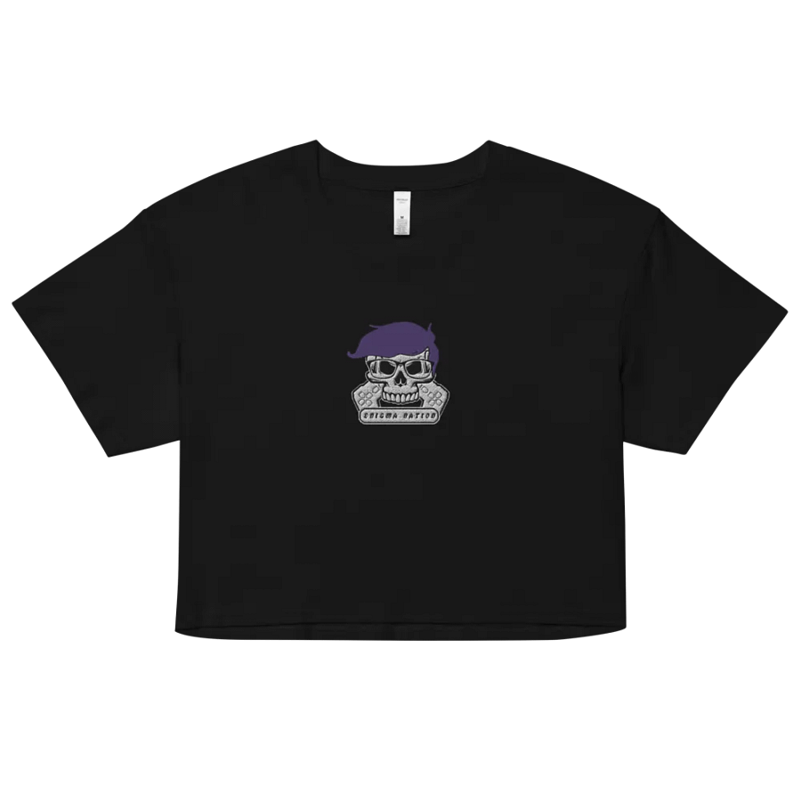Enigma Nation AS Colour Women's Premium Crop Top (EMBRODERED) product image (3)