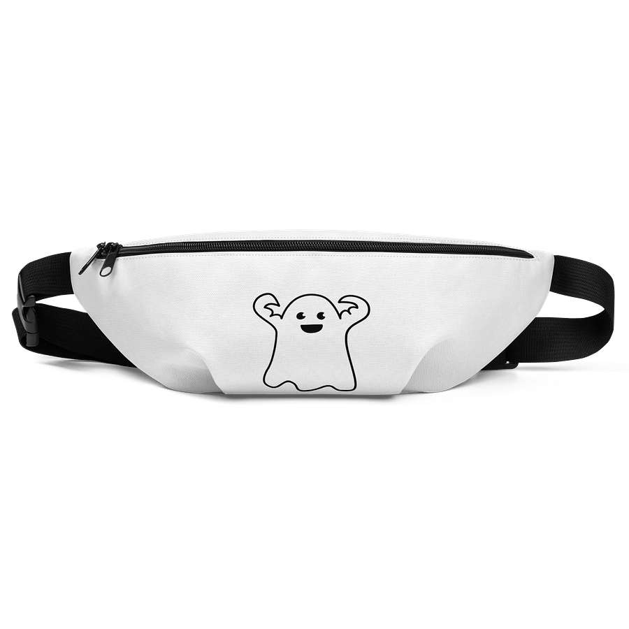 Fitness Ghost Flexing Muscles White Fanny Pack (Waist Bag) product image (1)