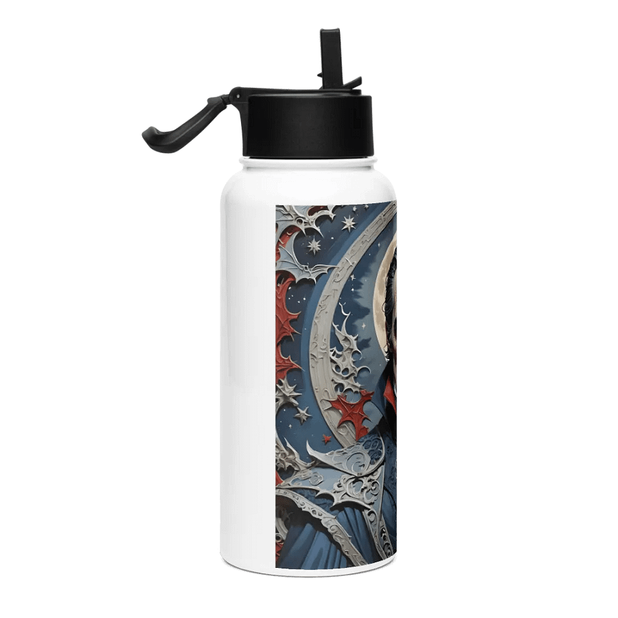 Gothic Moonlit Vampire Stainless Steel Water Bottle product image (4)