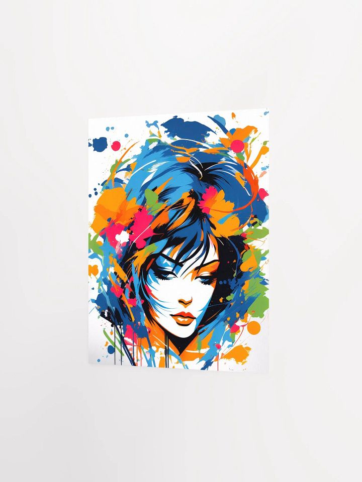 Abstract Woman v12 - Vintage Style Poster - Girly - Small and Standard Sizes - 8x10-11x14-12x16-16x20 Inches product image (8)