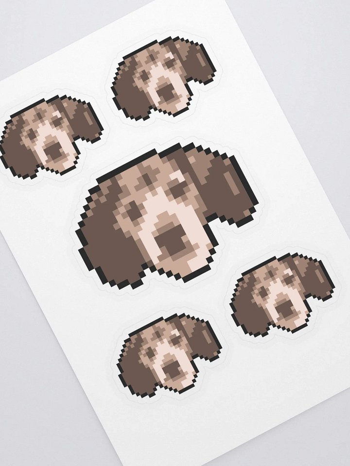 Gus the 8 Bit Beagle Sticker Sheet product image (1)