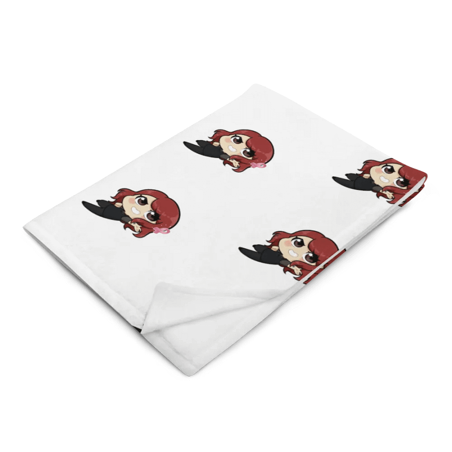 Red-Haired Character Grid Throw Blanket product image (5)