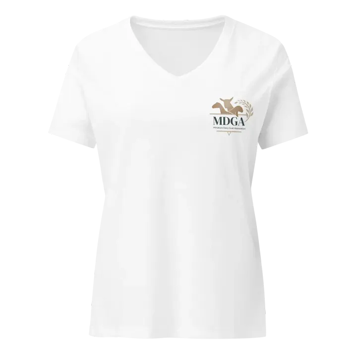 MDGA Color Logo Front - White V-Neck product image (1)