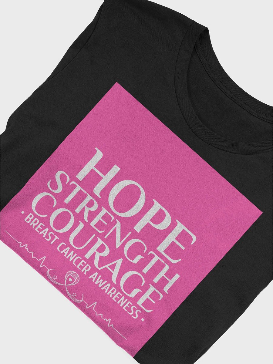 Hope Strength Courage Breast Cancer Awareness TShirt product image (4)