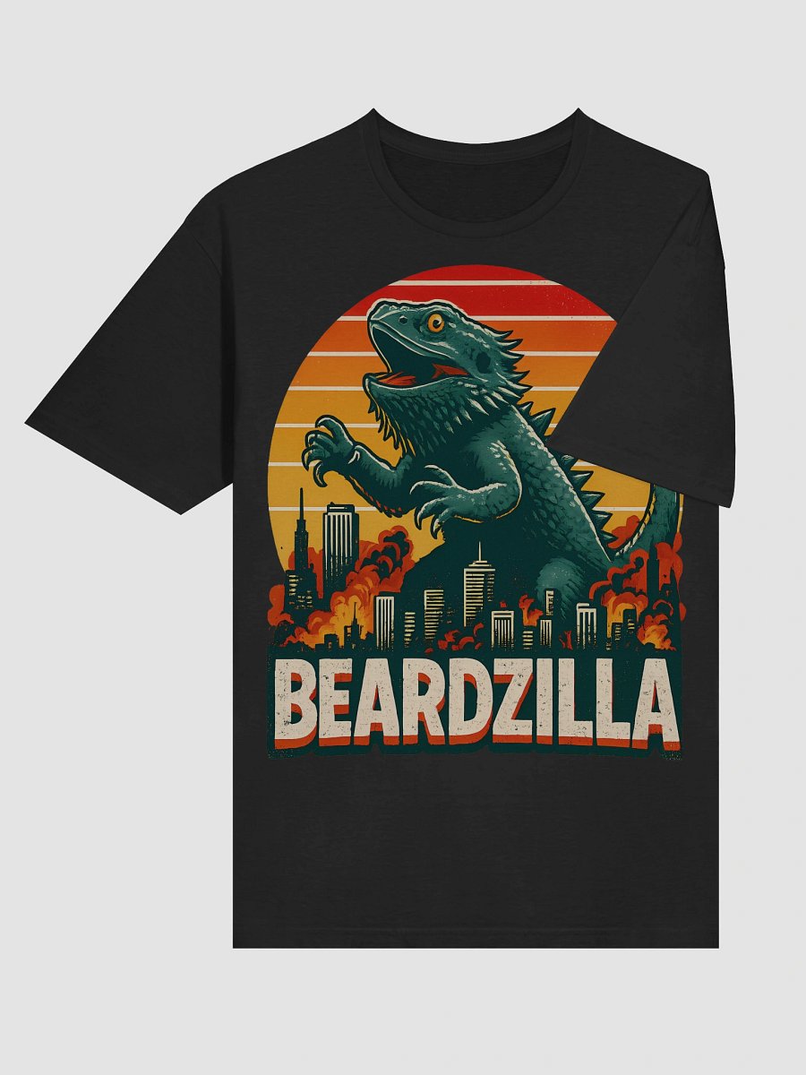 Retro “Beardzilla” Bearded Dragon Tee – Funny Lizard Lover Gift Shirt product image (216)