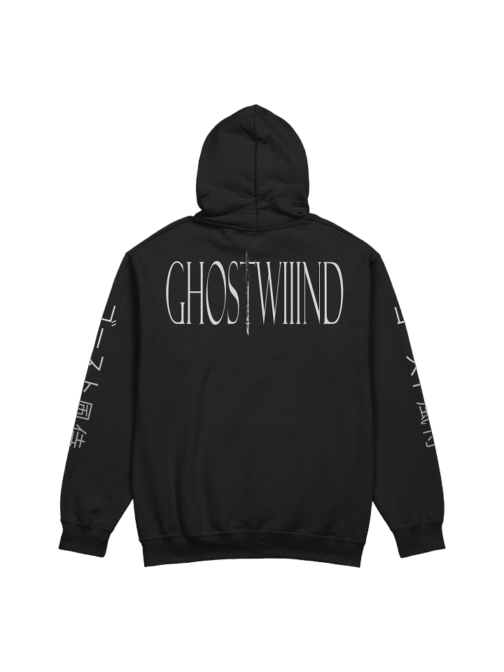 GHOSTWIIIND HOODIE LONG FONT - KANJI SLEEVE VARIANT product image (1)