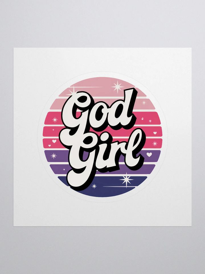 God Girl Kiss Cut Stickers product image (1)