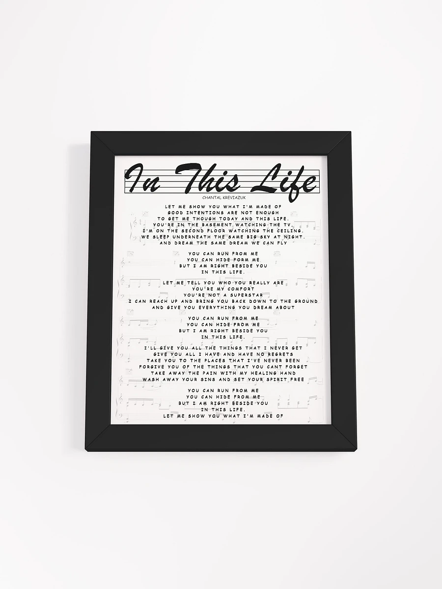 IN THIS LIFE LYRIC FRAMED WALL ART product image (2)