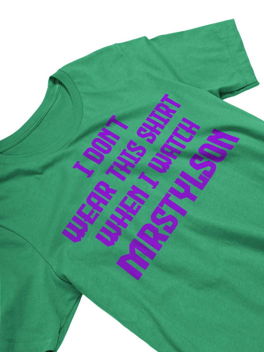 I Don't Wear This Unisex T-Shirt (Purple Text) product image (27)