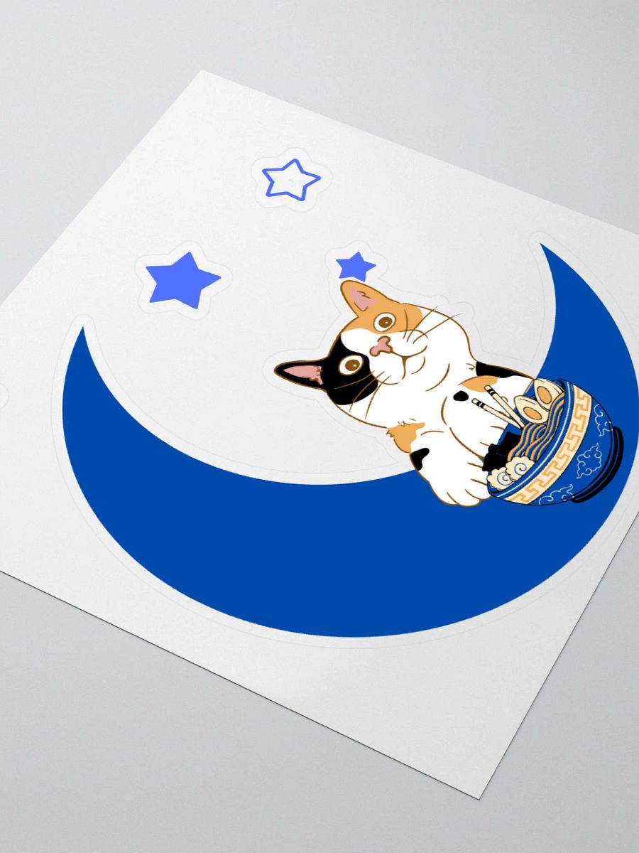 Ramen Moon Cat Sticker product image (9)