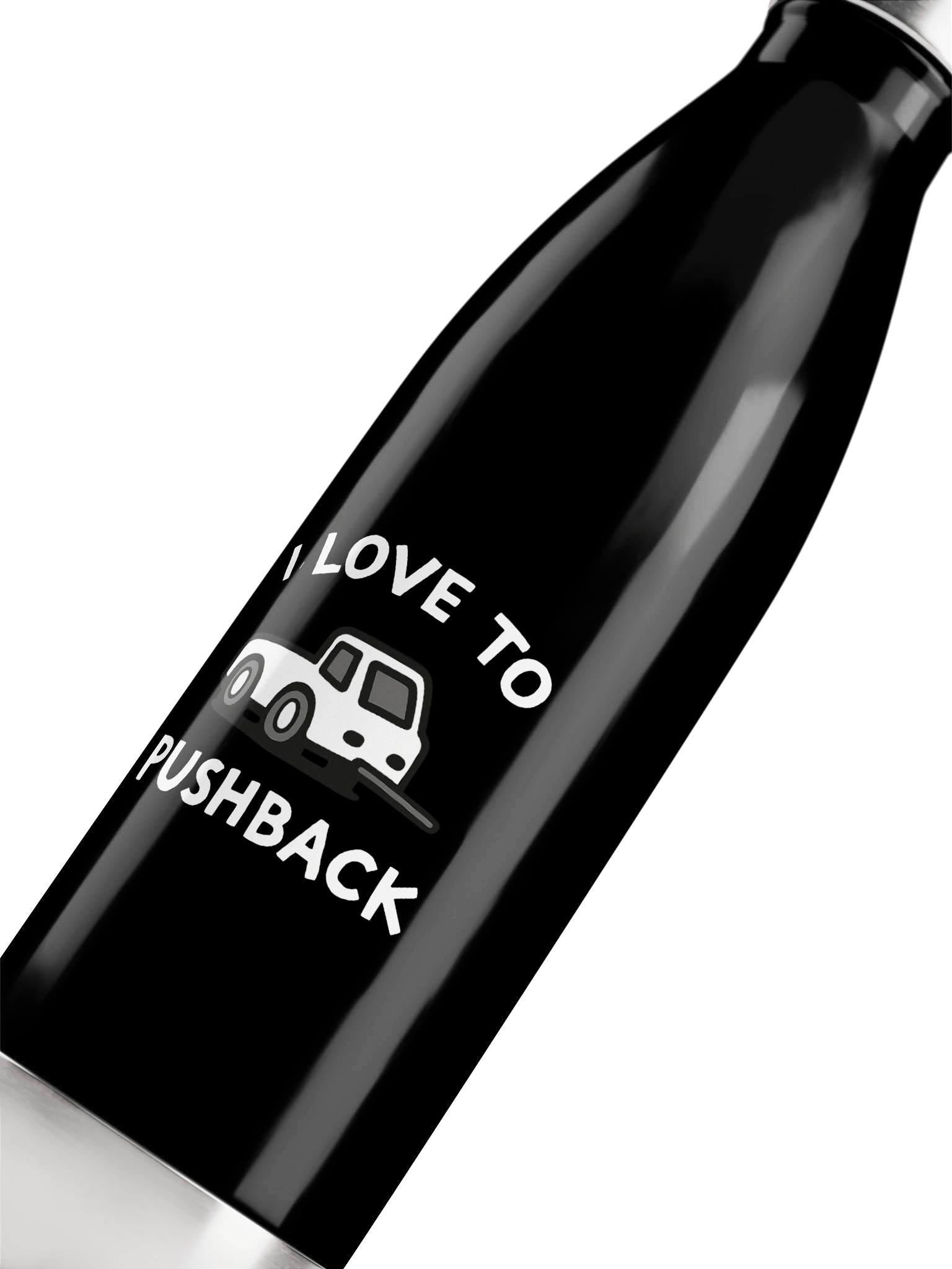 "I Love to Pushback" Children's Water Bottle product image (5)
