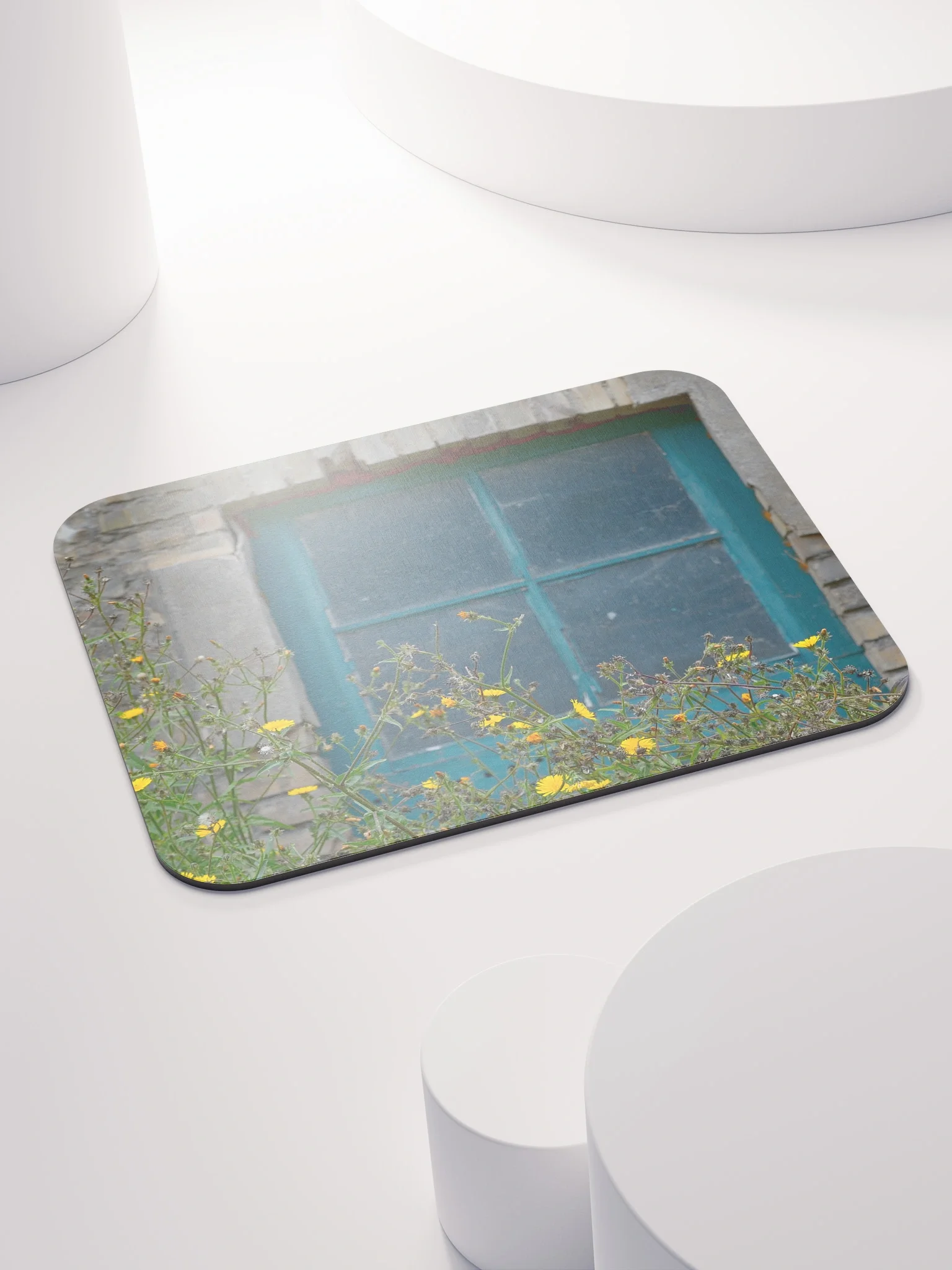 Mauspad - Vintage Fenster mit Wildblumen product image (4)