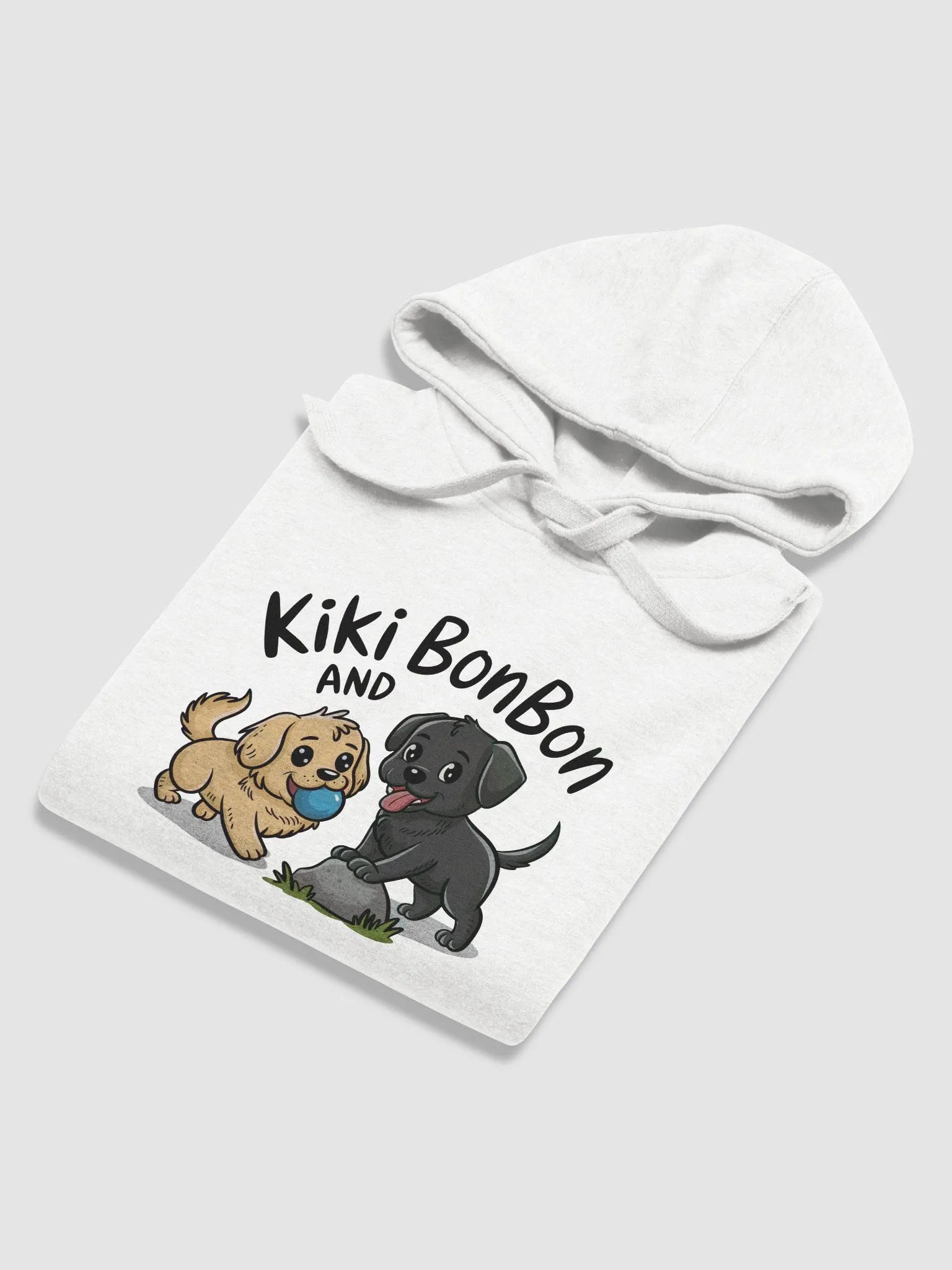 Two Dogs Playing Ball Hoodie product image (7)