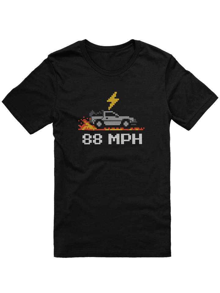 88 MPH T-Shirt – 8-Bit Back to the Future Parody Retro Gaming Tee product image (1)