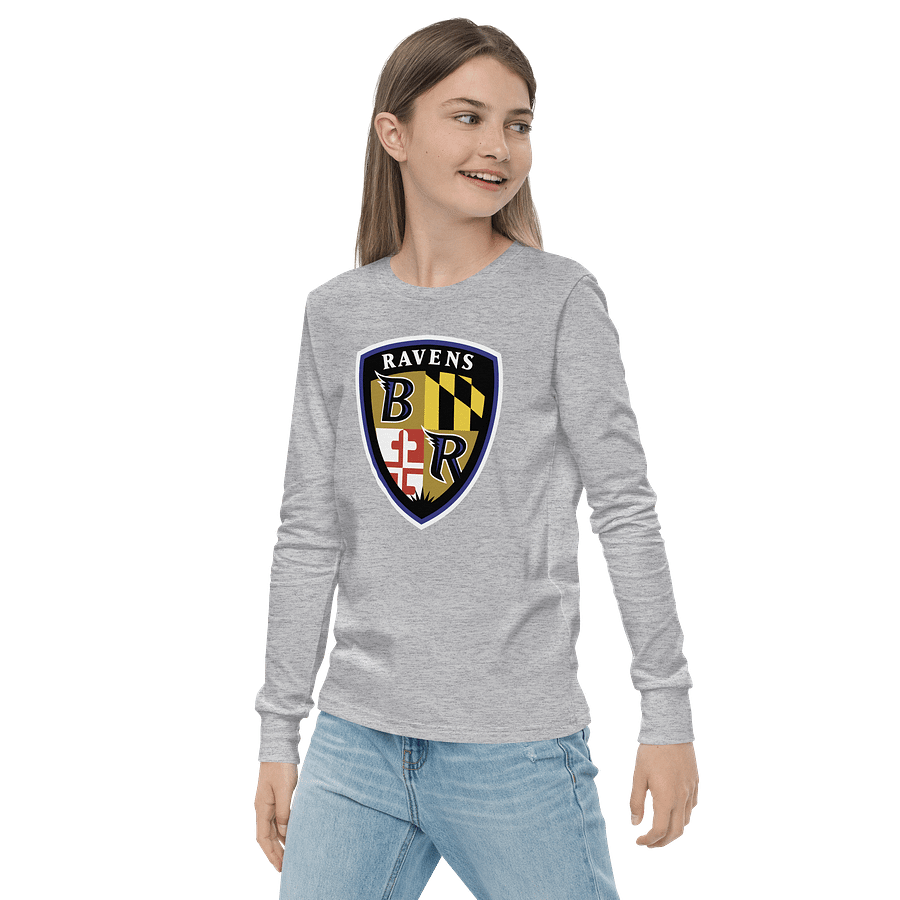 RAVENS - Shield Logo Youth Long Sleeve Tee product image (9)