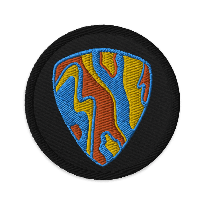 Marble Guitar Pick Embroidered Patch product image (1)