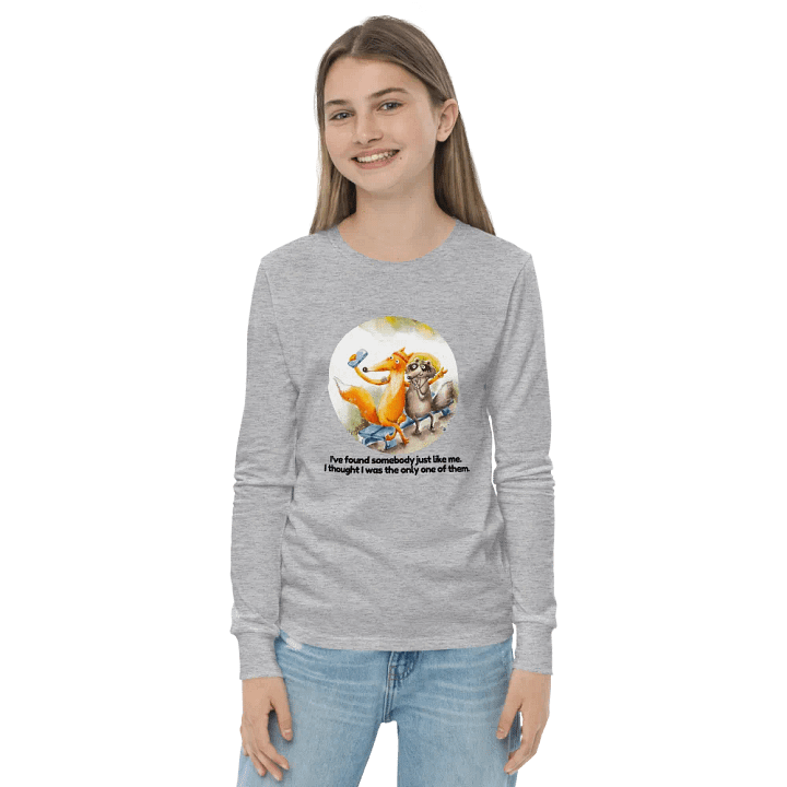 Tanuki & Fox Selfie-Youth Long Sleeve T-Shirt product image (2)