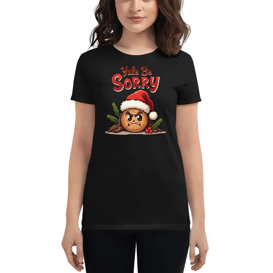 Angry Yule Log Santa Tee product image (1)